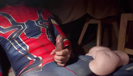 Spiderman Freetime with Sex Toy.