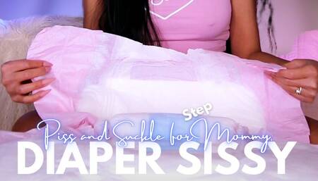 Piss and Suckle for Step-Mommy, Diaper Sissy