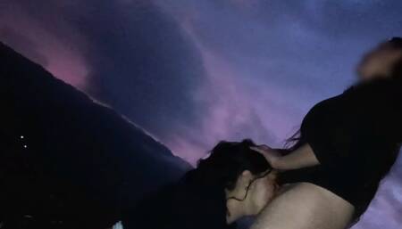 In the Forest Sucking Each Other's Pussy and Ass with the Neighbor! Delicious Memory!