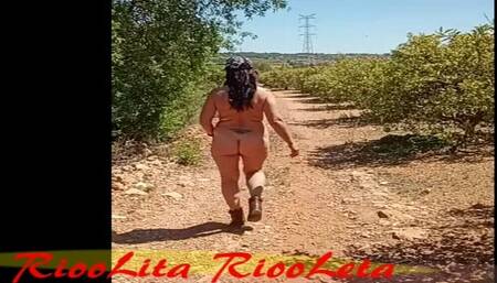 Walking Naked in Field