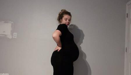 Pregnant GFE Strip and Masturbate with Toys