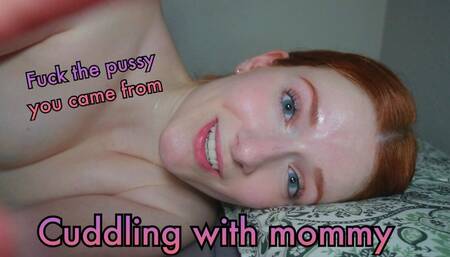 Cuddling with step mommy