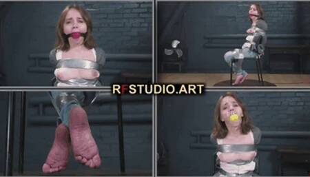 Arina - Tape Bound and Gagged Cutie on a Chair (UHD 4K MP4)