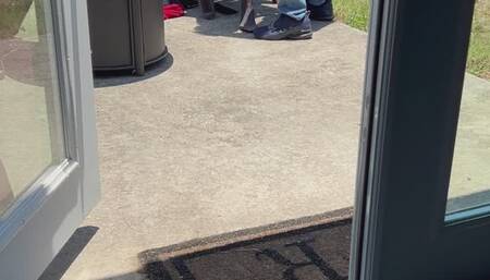 husband caught stranger fucking me outside