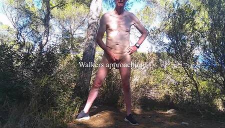 Naked in Menorcan Sun with Cumshow