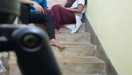 Indian Student Real Fucking Time at College Campass