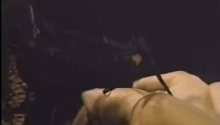 Cover-girl girl's feet scene