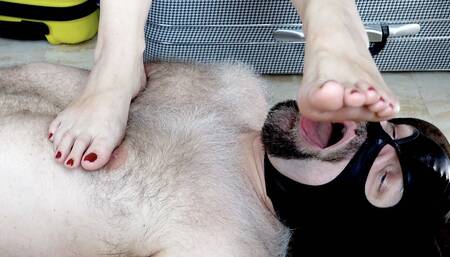 Feet on Face