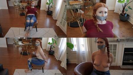 Taylor Mae Preview 2 - Chair Bondage + Barefoot + Duct Tape