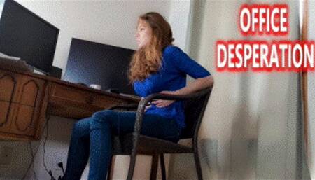 Office Desperation - Candle Boxxx Work Humiliation Toilet Fetish Pee Desperation Struggling Jeans Wetting Embarrassment 4k
