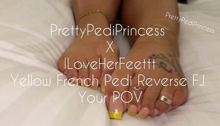 Giving ILoveHerFeettt A Reverse FJ With My Pretty Yellow French Pedi (His POV)