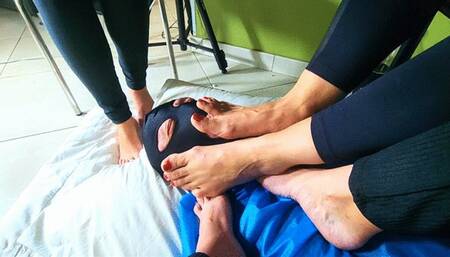 Triple feet, by Manu Albertine,, Nicole Ramanoff, Miss Bowie and Slave, FULL HD