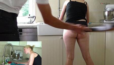 The Obstinate Brat - Dualscreen - Spanking h264