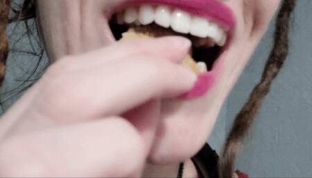 Devouring Man Shaped Cookies