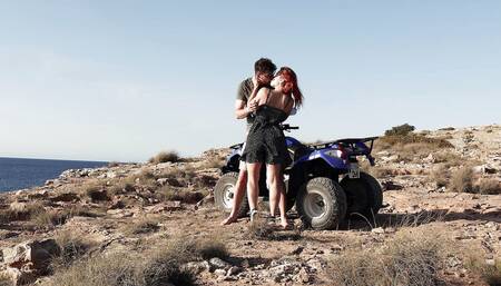 Outdoor Sex One Rocks with Quad