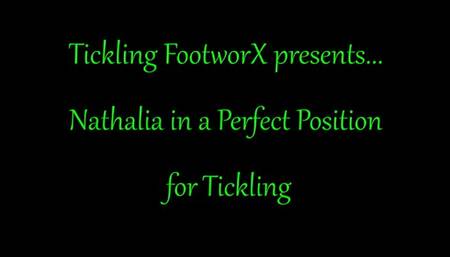 Nathalia in a Perfect Position for Tickling