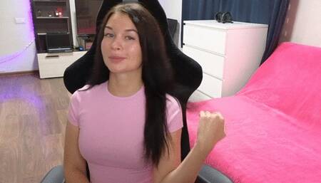 Striptease ballbusting game