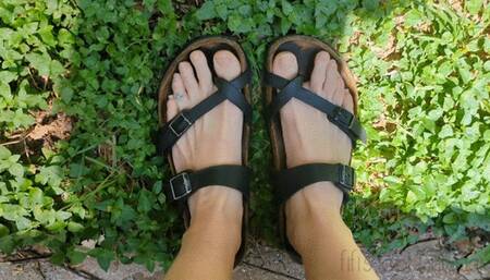 Fifi getting Birkenstocks all muddy then stomping on the pedals replay