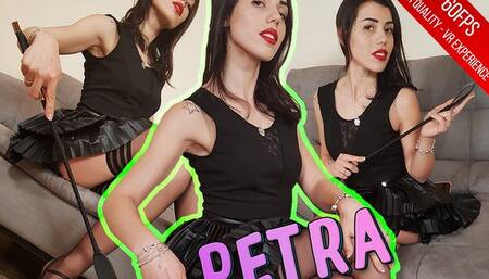 The hot Petra will smell her tights for you - VR 5K 60