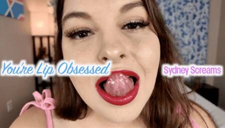 You're Lip Obsessed - Lipstick Queen Sydney Screams Gives You POV Lipstick Kisses and Marks You with Pink Lipstick - 1080 MP4