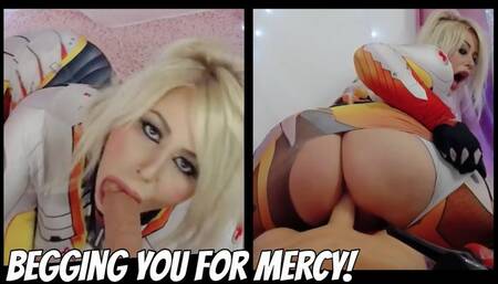 Begging You For Mercy - Mercy Cosplay Sucks Your Cock