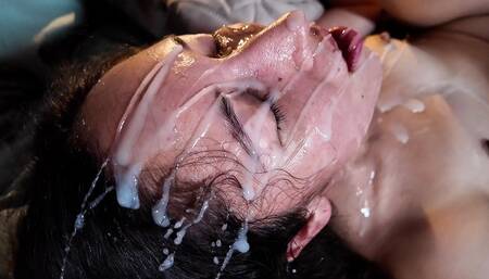 her first rough bukkake fuck orgy