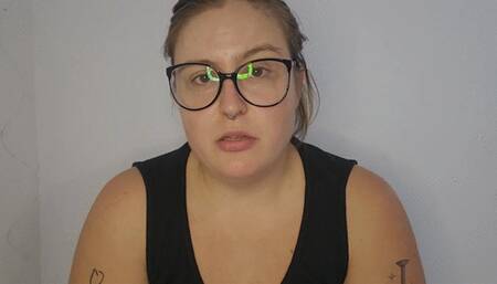 Cuckold eats cum off my feet