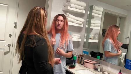 Man Feminized by Roommate as Discipline