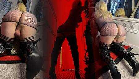 CROSSDRESSER SCHOOL LEARNING HOW TO PLEASE HER MISTRESS BLOWJOB RIMMING