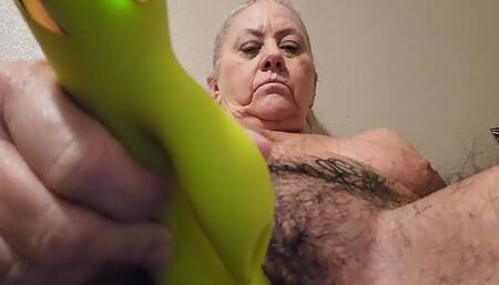 Granny Masturbates Her Extreme Hairy Pussy