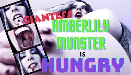 Giantess AmberLily Munster Is Hungry Vore - MP4