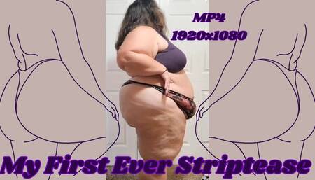 SSBBW Rachel's First Ever Striptease MP4 1920x1080