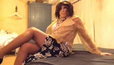 Fleshlight and brown stockings