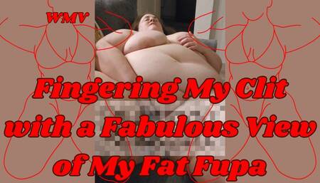 SSBBW Rachel Fingers Her Clit Under Her Delicious Fupa WMV
