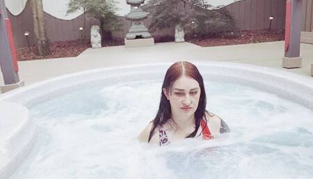 POV Hot Tub Ballbusting