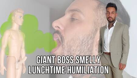 Giant boss smelly lunchtime humiliation - Lalo Cortez (custom clip)