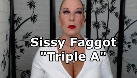 Sissy Faggot Triple A Acknowledge Accept Affirm XHD (WMV)