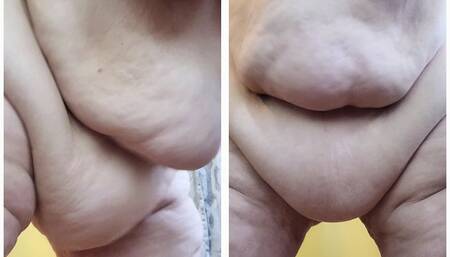 Mesmerizing belly slaps POV