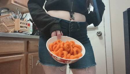 Verbal Humiliation Crush Chips under Boots leftovers for pig