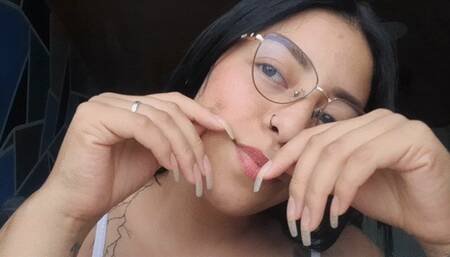 Nails Cucumber Handjob