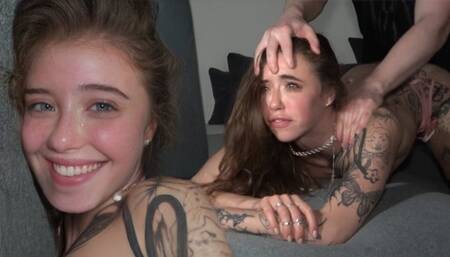 THE BEST CUM SLUT EVER - Face Fucking A Gorgeous Deepthroat Queen - Eden Ivy