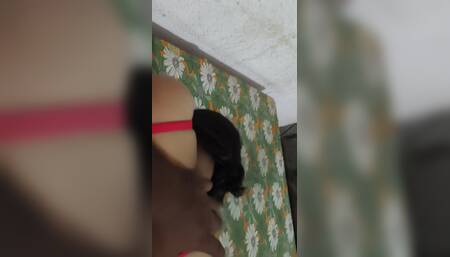 Hot Indian Stepmom Sex with Her Stepson While Masterbet at Night
