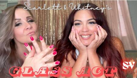 Nail Tap Seduction: Scarlett and Whitney's Glass Act (wmv)