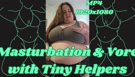 Giantess Goddess Rachel Masturbates with 4 Tiny Helpers MP4 1920x1080