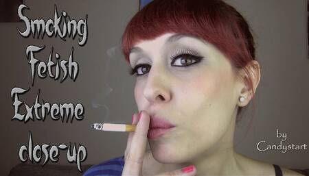 Smoking Fetish Extreme close-up