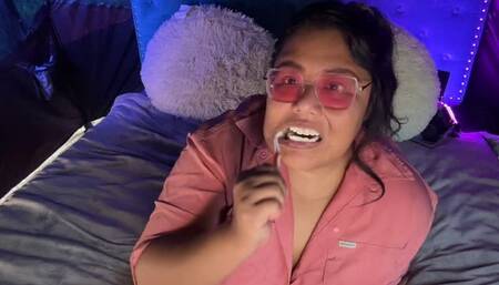 Toothbrushing in bed