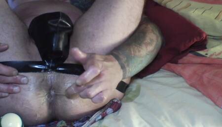 Solo Anal Masturbation.