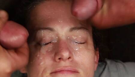 Massive Huge Homemade Amateur Double Facial Blasting Cumshot