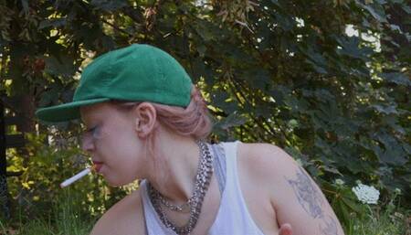 Casual Smoking in the Park