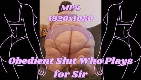 SSBBW Rachel is an Obedient Slut Who Plays for Sir MP4 1920x1080